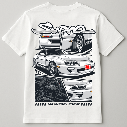 Vintage Muscle Car – Brown Graphic Tee