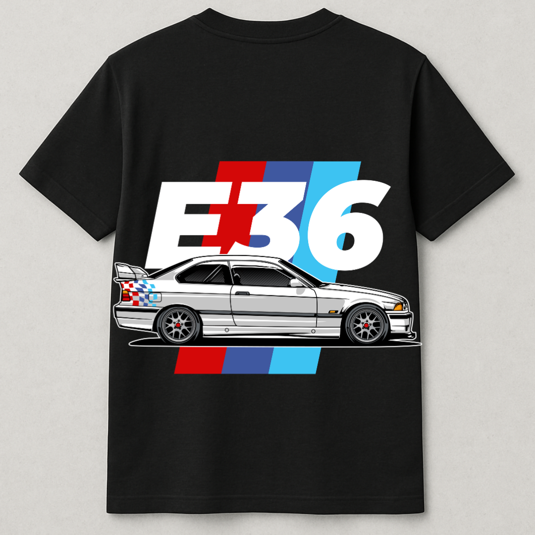 Rustic Roadster – Brown Oversized Car Tee